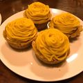 しぃぃか's cooksnap of when they made 簡単かぼちゃのモンブランタルト.