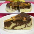 ピロ爺's cooksnap of when they made 低カロ＋超濃厚☆チョコばななチーズケーキ.