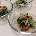 kpえもん♪'s cooksnap of when they made 生でシャキシャキ！水菜とカニカマの酢の物.