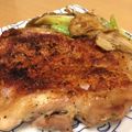 ねみねみ's cooksnap of when they made 皮パリパリ☆鶏肉のガーリックソテー.