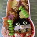雛人形ちゃん's cooksnap of when they made ＊キャラ弁＊　バイキン頭巾なアンパンマン.