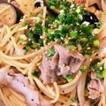 ぷりっこ警備会社's cooksnap of when they made ナスと豚肉の和風スパゲッティ♪.