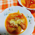 ﾁｲﾁｬﾝﾏﾏ's cooksnap of when they made トマトチーズ煮込み♪まるごとソーセージ.
