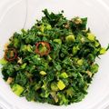 YUKAbuudaZ's cooksnap of when they made 大根の葉で常備菜☆おにぎりお茶漬けに.