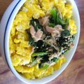 tiha's cooksnap of when they made 朝からもりもり！　ポパイ丼.
