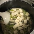 クックZ8J4H4☆'s cooksnap of when they made 余り物で！レタスと豆腐のかきたまスープ.