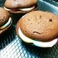 ミカ★ヅキ's cooksnap of when they made ほろほろブラウニーのマシュマロバーガー.