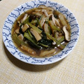松潤LOVE♥️♥️'s cooksnap of when they made 麺つゆで簡単☆小松菜と揚げの煮びたし.