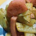 空月☆ママ's cooksnap of when they made じゃがいも魚肉ソーセージのカレー炒め.
