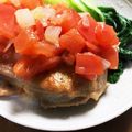 ぱちぱちの日's cooksnap of when they made チキンソテー☆完熟トマトのサルサソース☆.