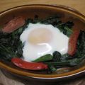 わん吉の母's cooksnap of when they made かったさん風ほうれん草（青菜）のココット.