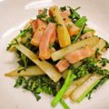 ちわここ's cooksnap of when they made 独活（ウド）とクレソンのバター炒め.