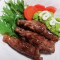 ちかﾁｬﾝ☆'s cooksnap of when they made ピーマンと人参の牛肉巻き.