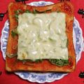 こげ岡's cooksnap of when they made 長ねぎのピザトースト.