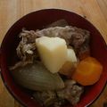 ぶみか's cooksnap of when they made 肉じゃが めんつゆ 圧力鍋 牛丼も同時に.