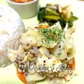 YUH♡ママ's cooksnap of when they made 鶏肉とキャベツの粒マスタード蒸し焼き.