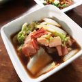 AAYAACO's cooksnap of when they made 白菜とベーコンのバター醤油蒸し.