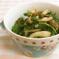 umemodoki's cooksnap of when they made 大根葉としめじとお揚げさんの煮物.