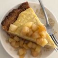 あきのかのん's cooksnap of when they made 焼きリンゴとさつまいもプリンタルト.