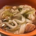 Pericom's cooksnap of when they made 生姜入り☆豚肉と野菜の煮込み塩うどん.
