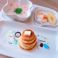 Rina☻'s cooksnap of when they made ＊離乳食後期＊林檎のパンケーキ.