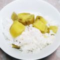 クックQ6E2BB☆'s cooksnap of when they made 味付けひとつ！炊飯器でさつまいもごはん.