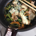 クックE7JAA4☆'s cooksnap of when they made 豚と小松菜と人参の味噌チーズ炒め.