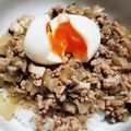 クックY08S17☆'s cooksnap of when they made ひき肉そぼろご飯温玉乗せ.