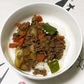 ちみいるうてこ's cooksnap of when they made お財布に優しい合挽き肉で焼肉丼風.