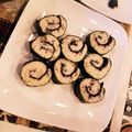 トラビスくんママ♡'s cooksnap of when they made レンジで調理　とりひき肉＋梅の海苔巻き.