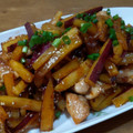 や～たん食堂's cooksnap of when they made 簡単！鶏もも肉とさつまいもの甘辛炒め.