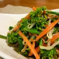 yu-ka-mama's cooksnap of when they made 豆もやしと菜の花の中華サラダ.