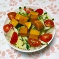 にきけん's cooksnap of when they made かぼちゃとミニトマトの彩りサラダ.