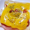 あおやがら's cooksnap of when they made 【毎朝簡単】たまごハムチーズトースト.