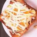 Dyayoi's cooksnap of when they made 豚玉マヨトースト☆.