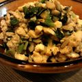 locoays's cooksnap of when they made オイスターソース風味のネギ入り豆腐そぼろ.