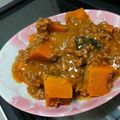 ☆やま☆ママ☆'s cooksnap of when they made 晩御飯に☆牛豚ひき肉とかぼちゃの煮物.