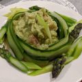 CCAOSA's cooksnap of when they made アボカド&サーモンで キュウリの前菜♪.