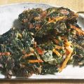 ぼんぼんりぼん's cooksnap of when they made 子供絶賛♪春菊とカニカマのおかかかき揚げ.