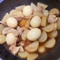 きのこック's cooksnap of when they made 豚バラブロックと大根と卵煮たやつ.