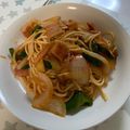 モコチック's cooksnap of when they made うどんアレンジ★かんたんナポリタン.