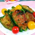 クックI7I5L1☆'s cooksnap of when they made 楽チンピーマンの肉詰め♪.