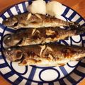 kenicchuan's cooksnap of when they made ニジマスの塩焼き.