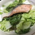 クックM6DK2O☆'s cooksnap of when they made レンジで簡単❤鮭と白菜のワイン蒸し❤.