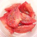 ステルトミチル's cooksnap of when they made 簡単一品＊ゴマ油が香る冷やしトマト.