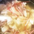 まゆりん✩'s cooksnap of when they made 【節約】カニカマ豆腐スープ.