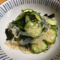 ナップ99's cooksnap of when they made しらたきときゅうりの酢の物.