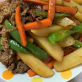 Rntr's cooksnap of when they made 簡単彼ご飯❤さっぱり青椒肉絲風炒め♪.