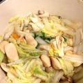 caruga's cooksnap of when they made 白菜のウインナー煮びたし.