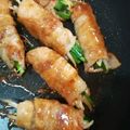 ハニイとムサシ's cooksnap of when they made にらもやしの豚肉巻き.